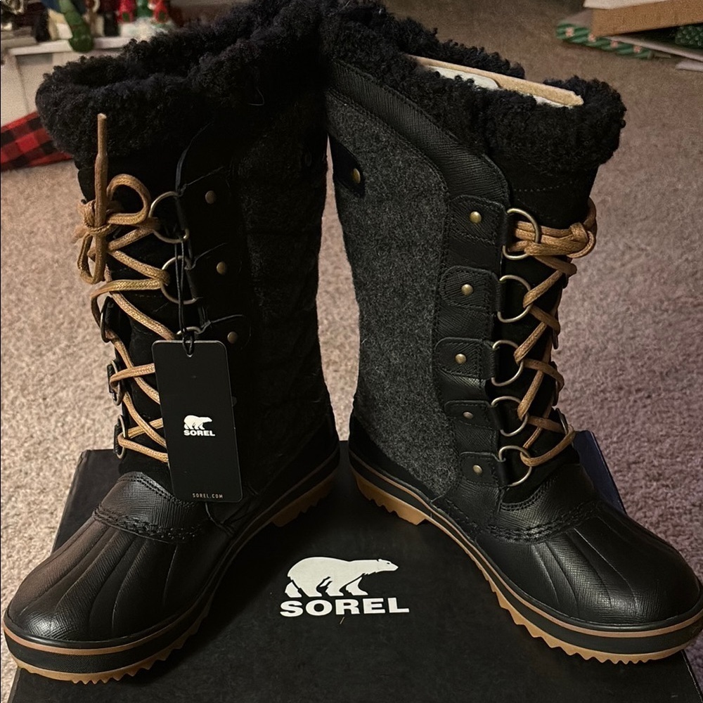 Women Sorel Torino ll Waterproof  Black  Insulated Winter Boots Size 5.5